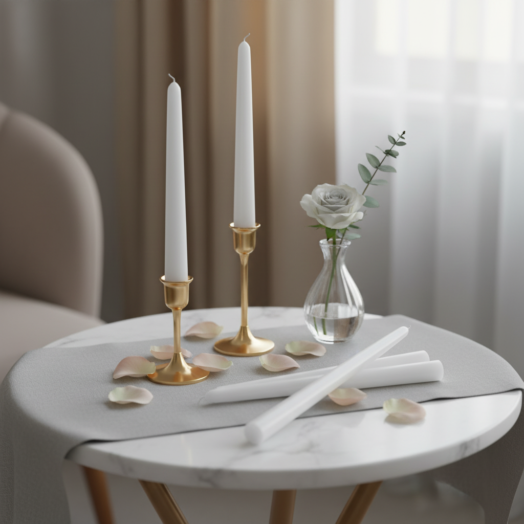 Beeswax Taper Candles (Pair)