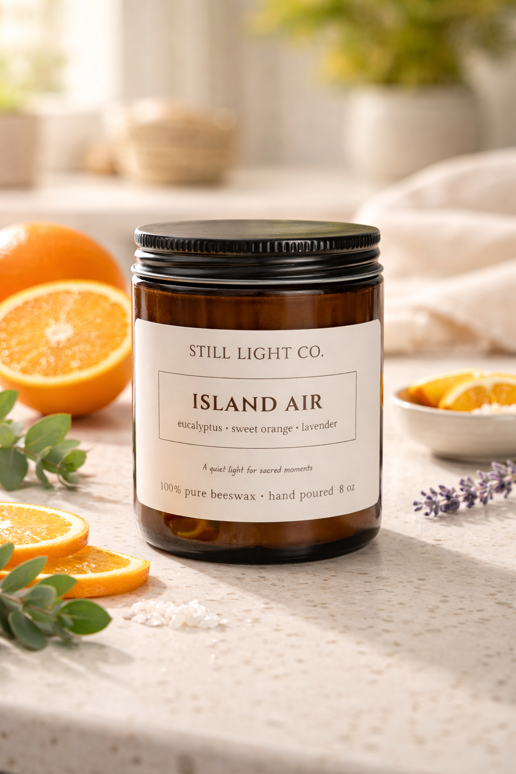 Island Air Beeswax Candle