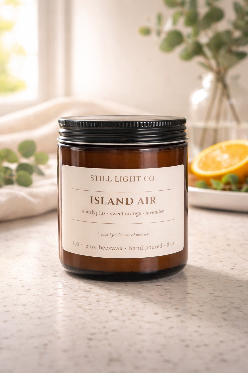 Island Air Beeswax Candle