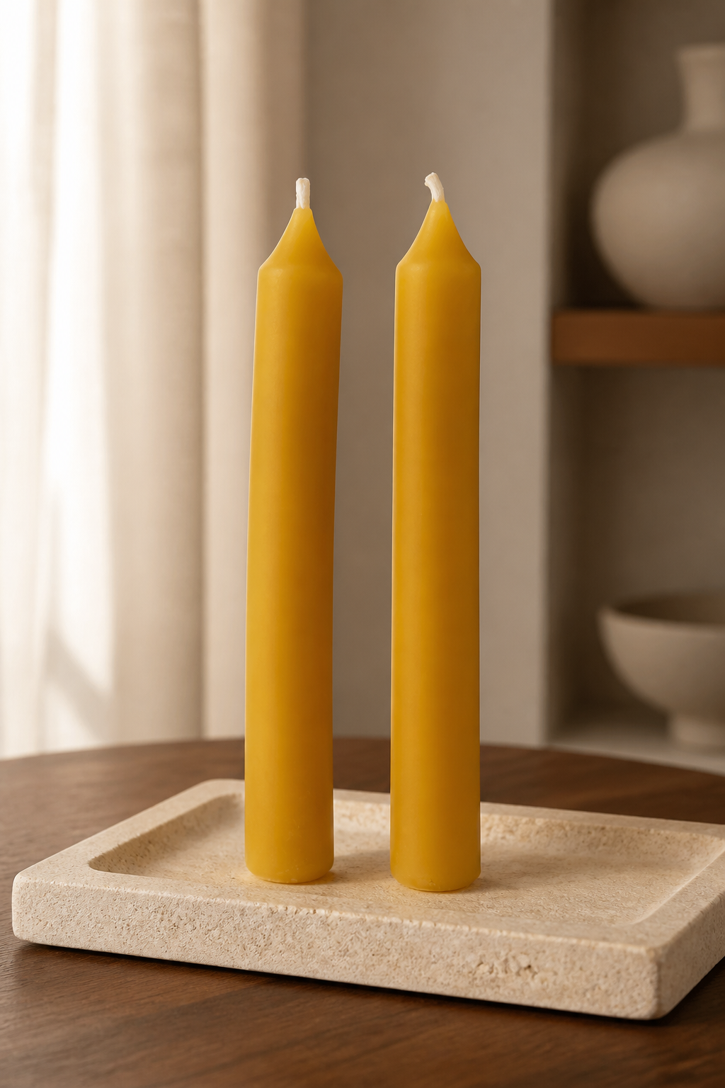 Beeswax Taper Candles