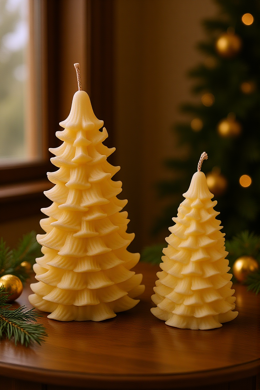 Christmas Tree Pillar Set