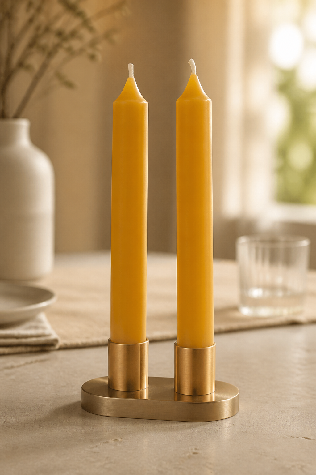 Beeswax Taper Candles