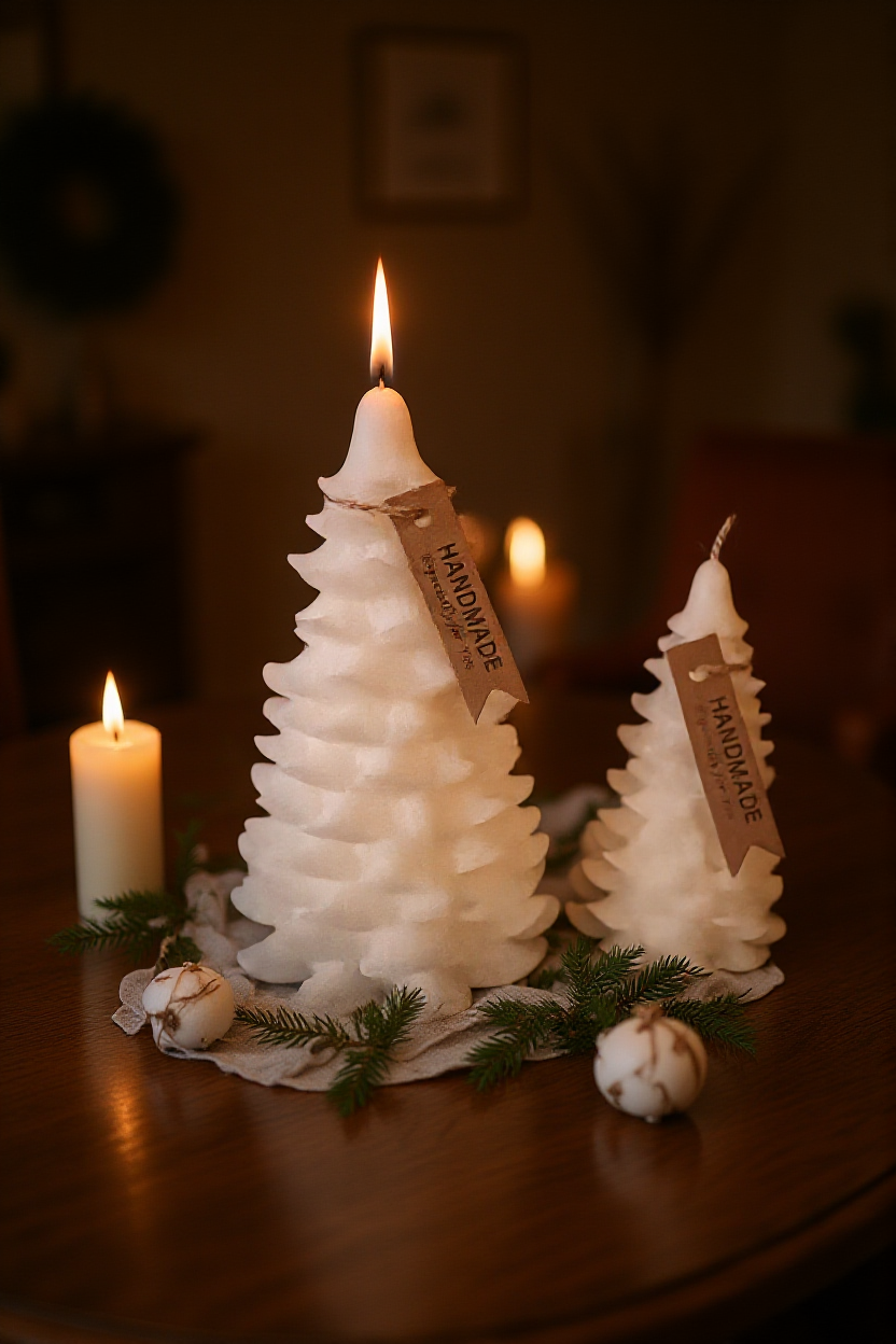Christmas Tree Pillar Set
